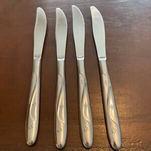 Americana Star By International Silver Stainless Modern Solid Knife Starburst